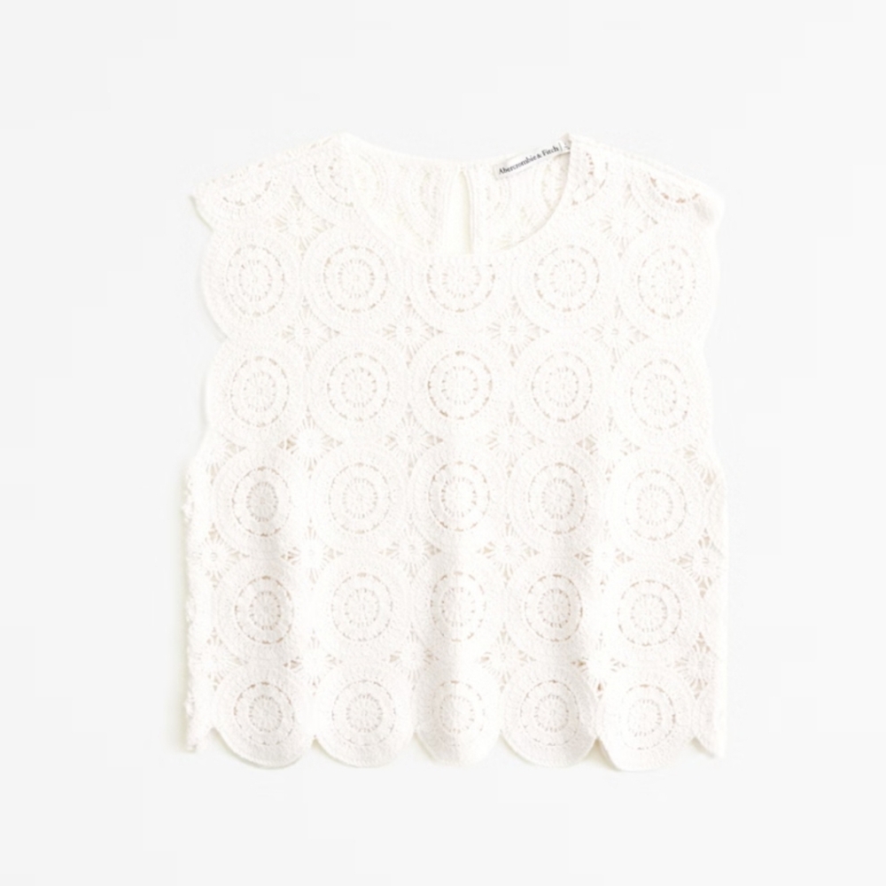 Abercrombie Crochet Style Mosaic Shirt